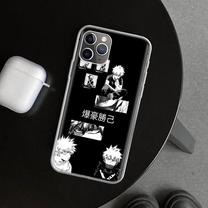 MHA Bakugou Katsuki Phone Case Cover for iPhone 11 12 13 Mini 14 15 Plus 16 Pro Max 17 Air 7 8 + SE Art Customized Fundas 11 12