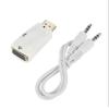 HDMI-kompatibler zu VGA-Kabelkonverter Stecker auf Buchse Konverteradapter mit 3,5-mm-Klinken-Audiokabel 1080P für PC Laptop Tablet