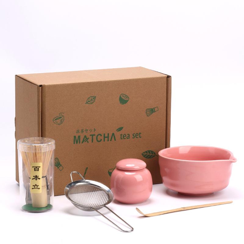 5/10PCS Matcha Whisk Set for Beginners Elegant Bamboo Wood Japanese Matcha Tea Making Kit with Whisk Holder Scoop Sifter