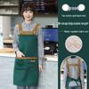 Custom Logo Waterproof and Oil-Proof Apron for Catering, Milk Tea, Coffee Shops, Baking, and Cooking