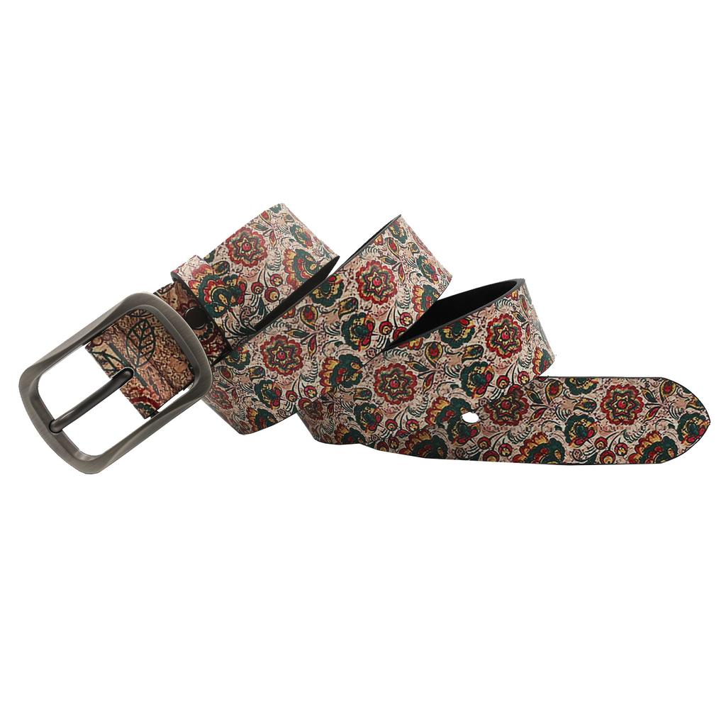 Trendy Pu Printed Belt Ins Versatile Fashion Design Full Sense Pin Buckle Belt