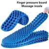 1 Pair Unisex Soft Acupressure Massage Insoles Trimmable Non-slip for Sneakers Boots Foot Pain Relief Outdoor Activities