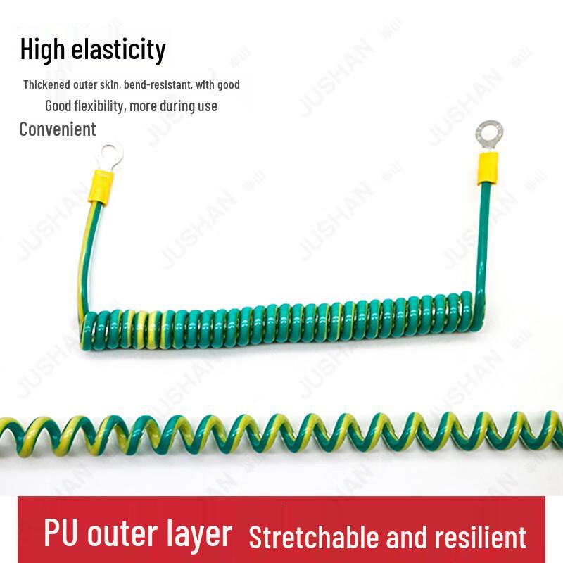 BVR Žlutozelený stočený zemnící kabel, 1 mm²