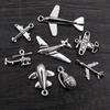 New Fashion Antique Silver Plated Airplane Grenade Helicopter Chrams Metal Alloy Pendant DIY Charms DIY Jewelry Making Findings