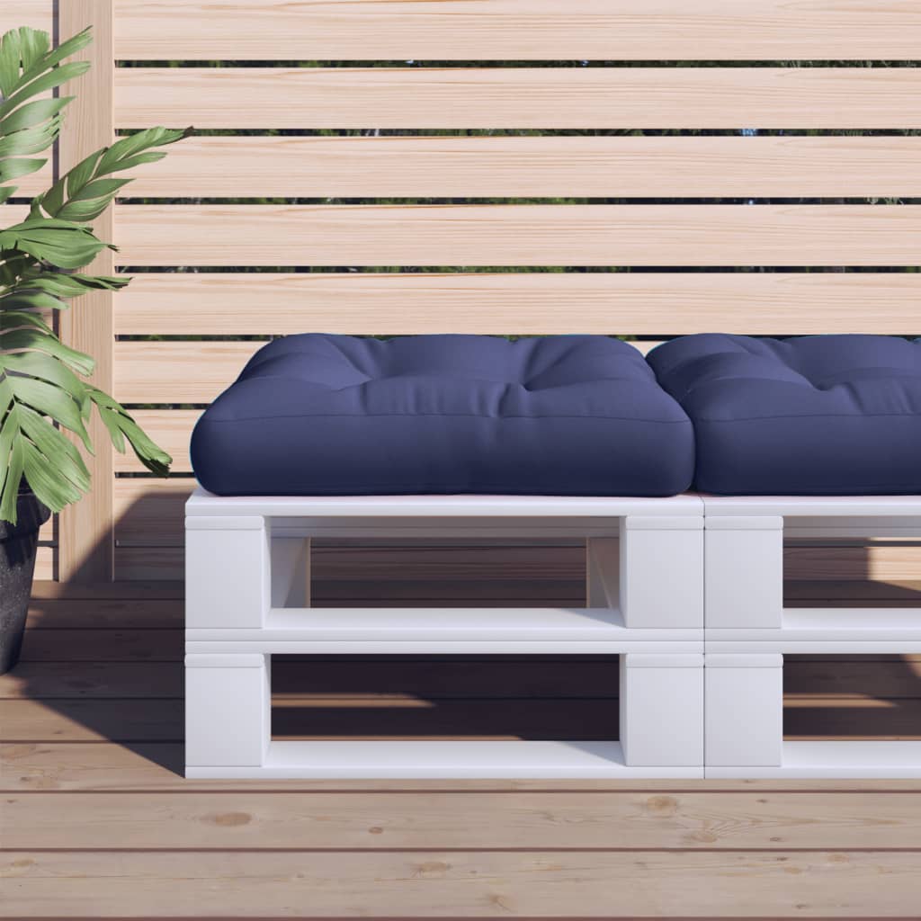 Pallet Cushion Navy Blue 58 x 58 x 10 cm Oxford Fabric