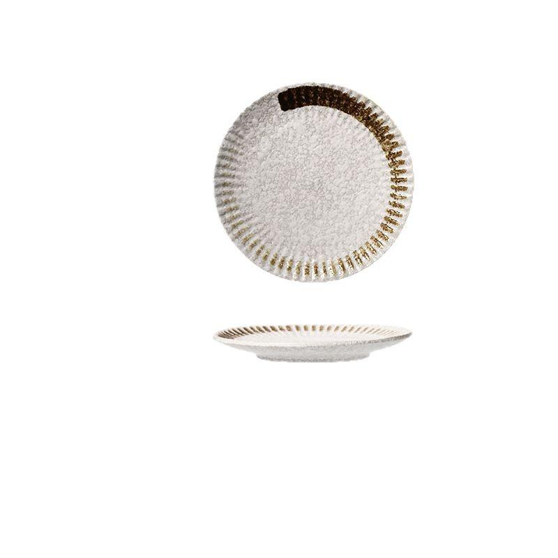 Japanese ceramic plate, Japanese grilled meat, side dishes, snack commercial disc 5-inch chrysanthemum plate, cake dessert