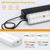 60 LED PIR Motion Sensor LED Under Cabinet Lamp Dimmable Rechargeable Night Light for Kitchen Bedroom Lighting Wall Lamp