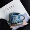 European Starry Sky Coffee Mug Retro Ceramic Cup Creative Handmade Tea Cup Unique Design