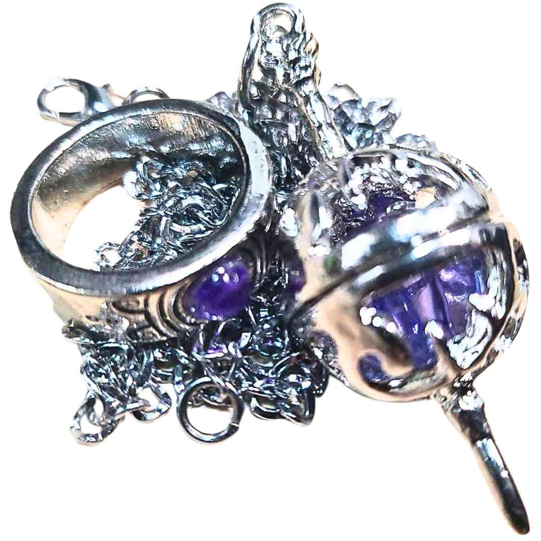 

Soul Gem Purple Ring Pendant from Puella Magi Madoka Magica (Madoka Magica) - 26cm (Japan) [Only 5 left]