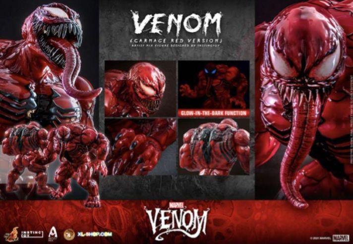[USED] HOT TOYS Marvel Venom Red Version Soft Vinyl