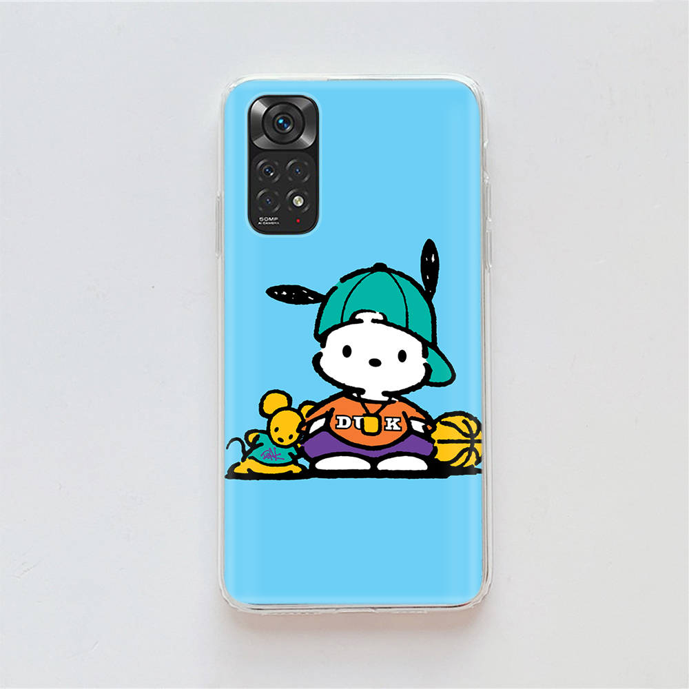 KT75 Niedliche Pochacco Hülle für Samsung A04 A14 A23 A34 A54 M23 M33 M52 M53 Realme 10 9 C30S C35 C55 VIVO Y02S Y21 Y33S Y51 X80 Pro Klare Hülle