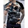 Men's Fashion 3D Printed Men's T-Shirt Round Neck Short Sleeve Trendy Street Wear
