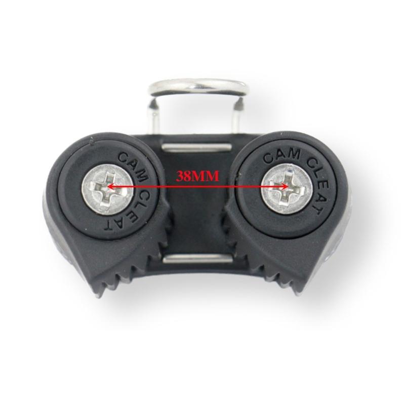 Double Nylon Strap Guide Rope Clamp with Automatic Locking Mechanism Self Lock Clamp for Easy Installation on Boats