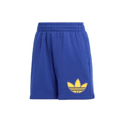 Originals Trefoil Logo Print Loose-Fitting Shorts With Elastic Waist Women Shorts Navy IM1928