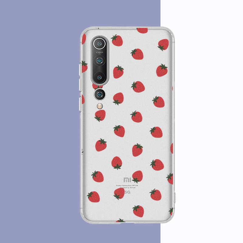 Pfirsich Erdbeere Handyhülle Für Redmi Note 5 7 8 9 10 A K20 pro max lite für Xiaomi 10pro 10T