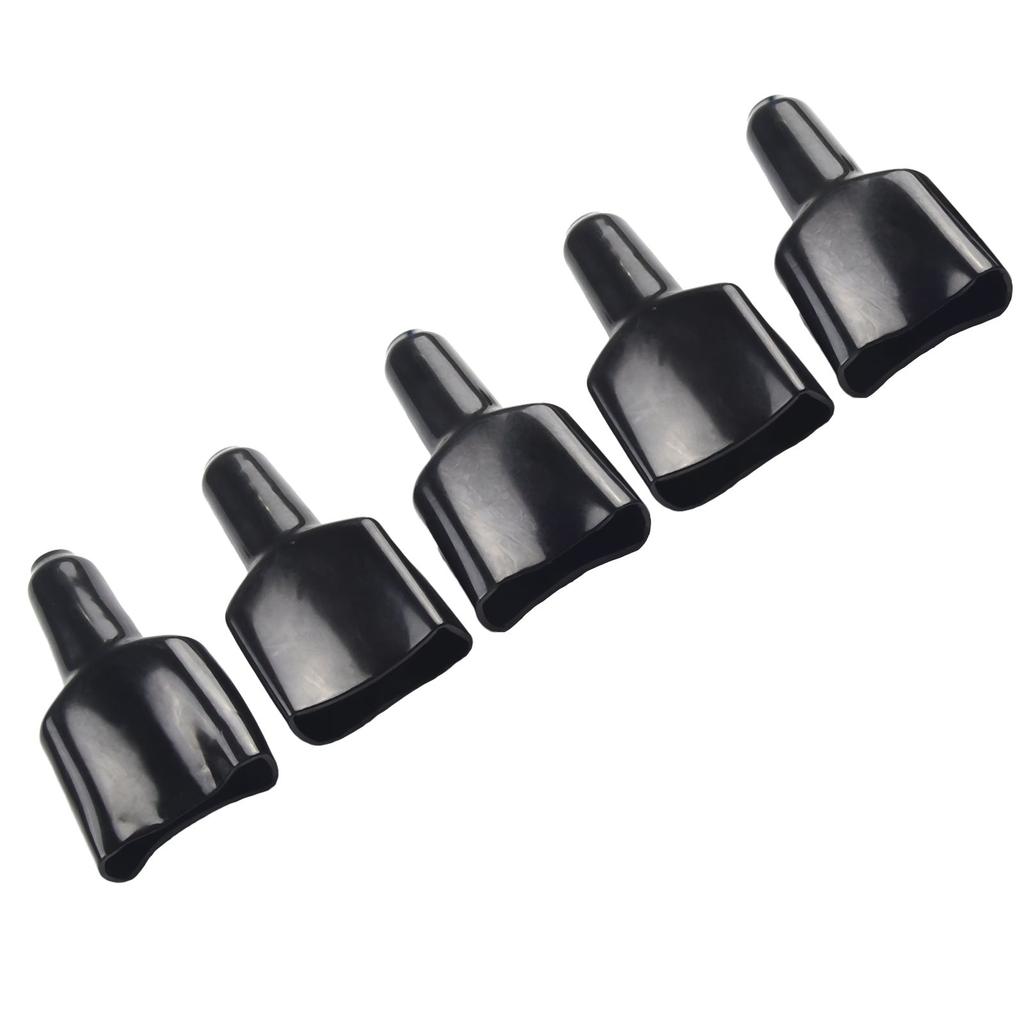 10pcs Waterproof 50A For Plug Connector Dustproof Cable Jacket Black Banana Connector Male Speaker Plug Cover Plug Connectors 4
