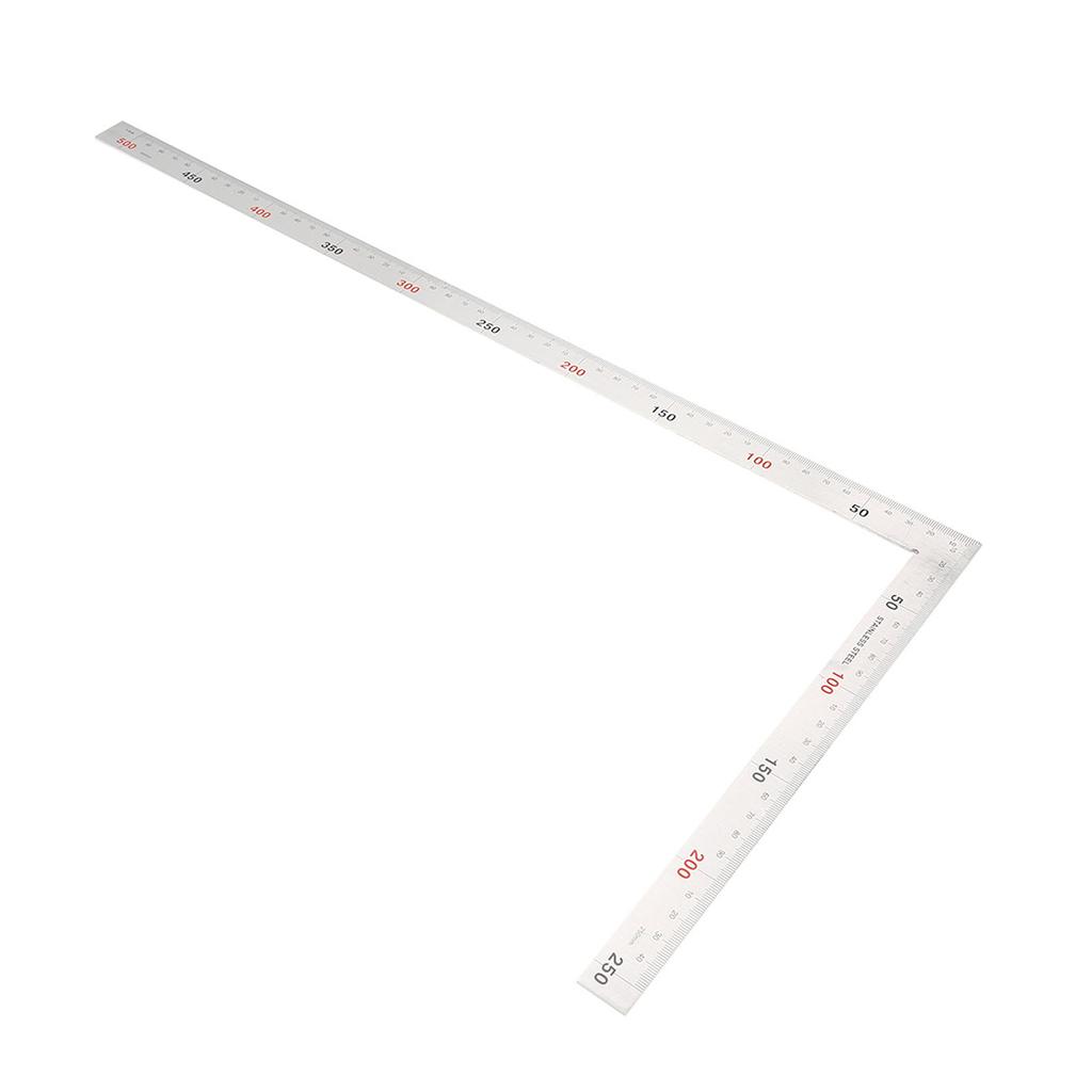 Stainless Steel 500x250mm 90 Degree Right Angle Ruler Measurement Square Tool (#02)