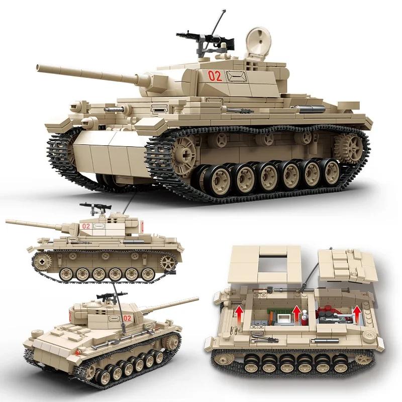 New Arrival Classic Model Tank Toy Building Blocks Collect Ornaments Puzzle Bricks Toys Gifts for Home Collectibles