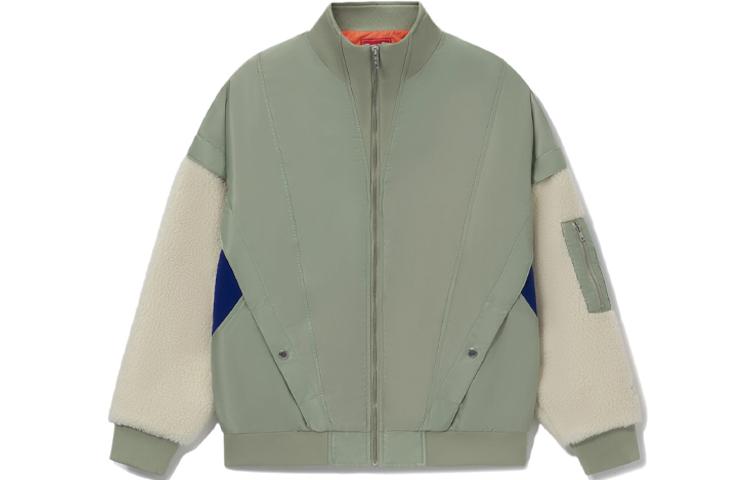 Li Ning Sports Basketball Collection Puffer Jackets Men s Desert Green Stand Collar Moderate Other AFDR791-1 M