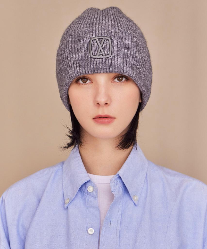 Bajal Va 3D Square Beanie Gray