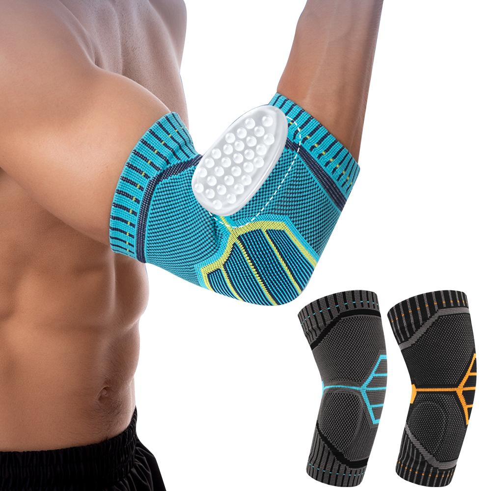 1PCS Golfer's Elbow Brace with Gel Pad Compression Sleeve Support for Joint Pain Relief Tendonitis Recovery Braces for Sports