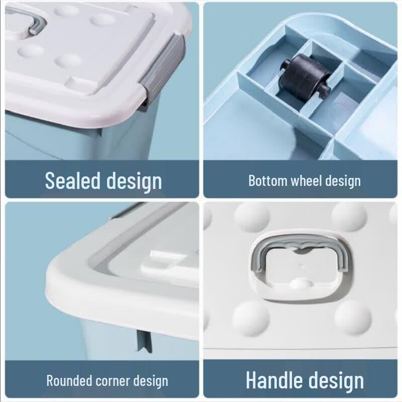 JINGRUIXIANG Large Thick Plastic Storage Box