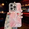 Весна та Літо Жіночий Рожевий Градієнтний Тканинний Чохол для Apple iPhone 16 Pro та 17 Pro Max