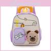 Cute Color Blocking Design Airplane Capybara Gift Printed Children Backpack For Kids