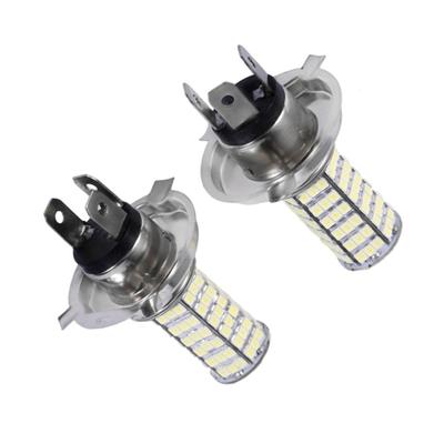 2Pcs H4 DC12V 120LED SMD Auto Car Driving Running Fog Light Headlight Lamp Bulbs