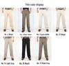 Men’s High Waist Cotton Pleated Loose-Fit Pants for Spring & Autumn