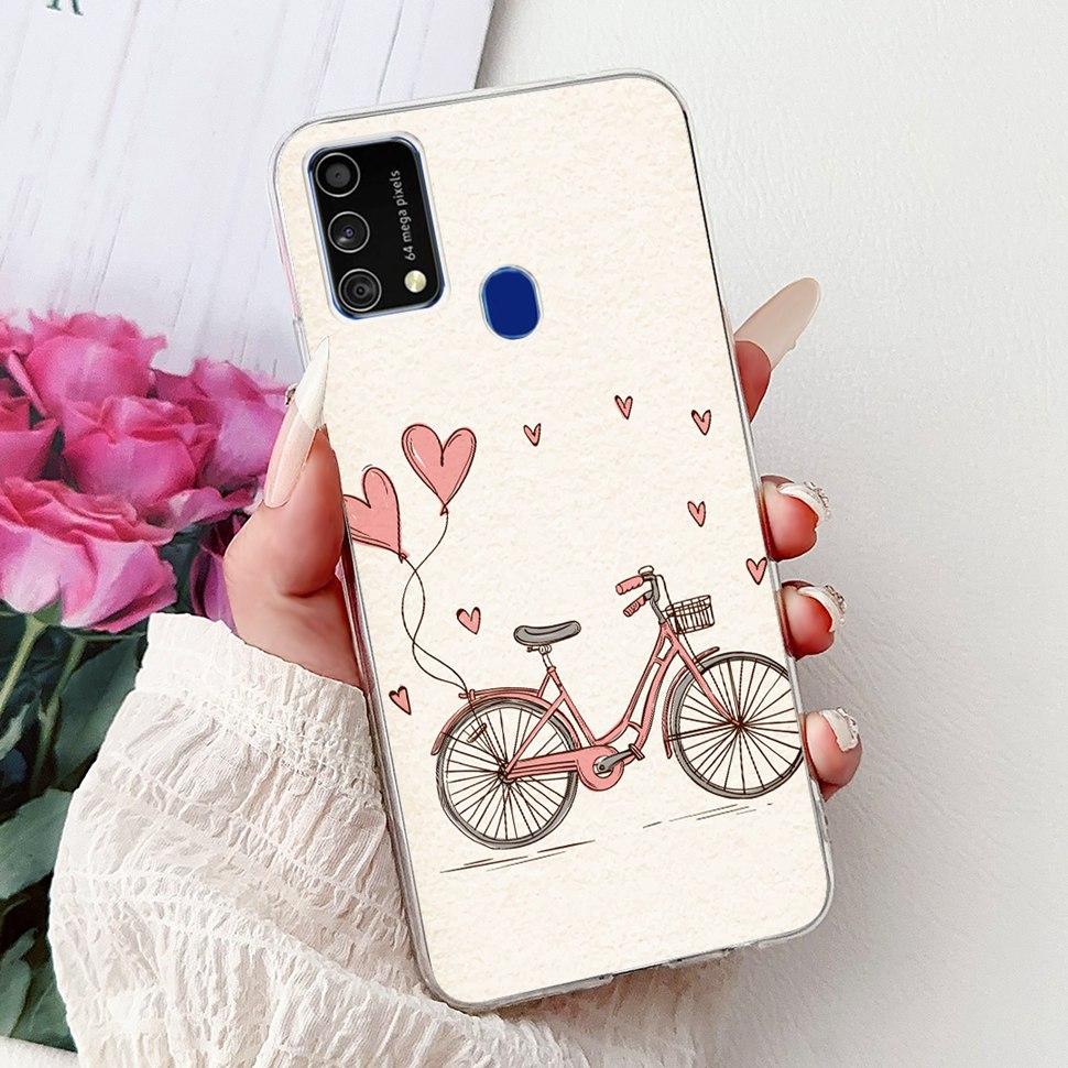 Cute Cat Caroon Cover For Samsung Galaxy A21s Case Soft Silicone Fundas Phone Cases For Samsung A 21s  A21s SM-A217F Full Bumper