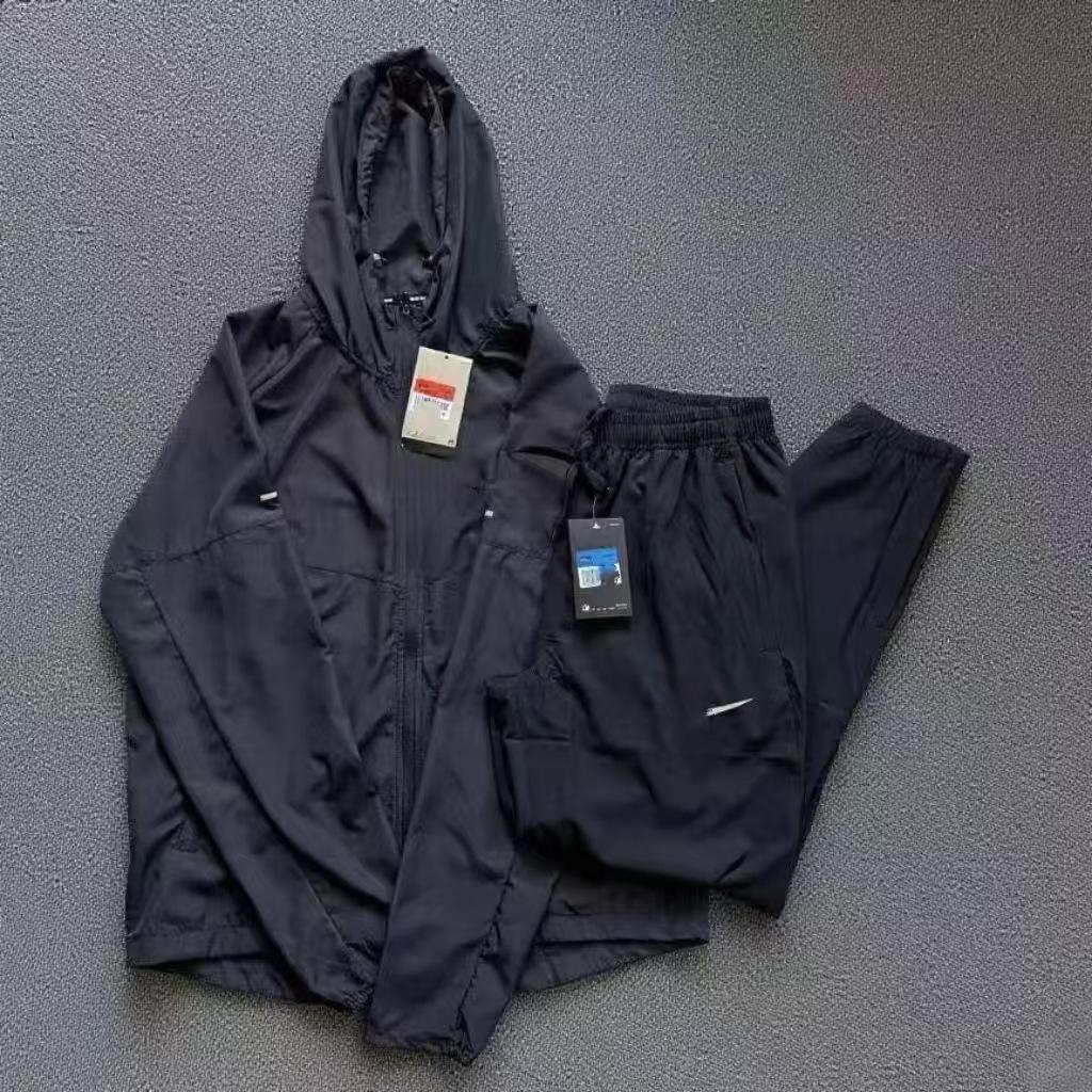 Γρήγορο στέγνωμα, αναπνεύσιμο, ελαφρύ υφαντό μπουφάν με κουκούλα για τρέξιμο και προπόνηση