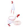 Funny Goose Headgear Plush Animal Party Hat Cozy Cartoon Costume Cap for Halloween Carnival Photo Props