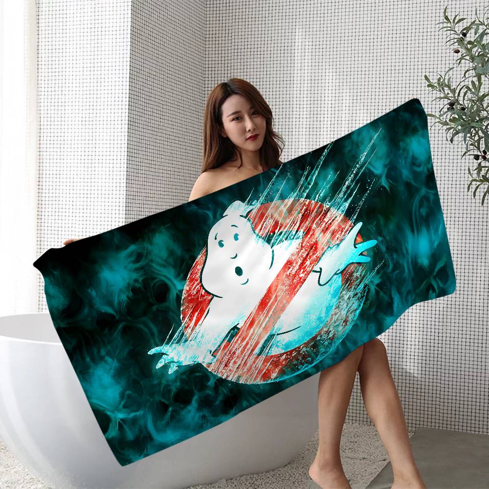 G-Ghostbusters Black Cell Microfiber Printed Beach Towel Mountain Climbing Yoga Beach Swimming Running Absorbent Soft Towel