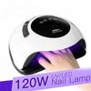Lâmpada LED UV para unhas de 120 W, esmaltes em gel, secagem rápida de unhas, sensor automático, luz para gel de unha