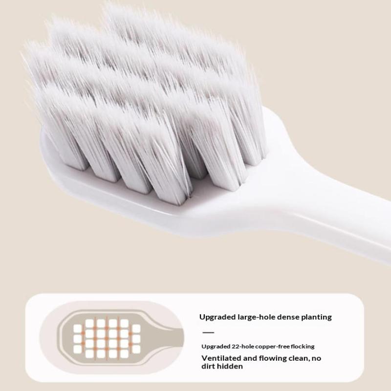 Soft Bristle Toothbrushes Non Slip Handle Effective Plaque Removal for Home Daily Oral Care