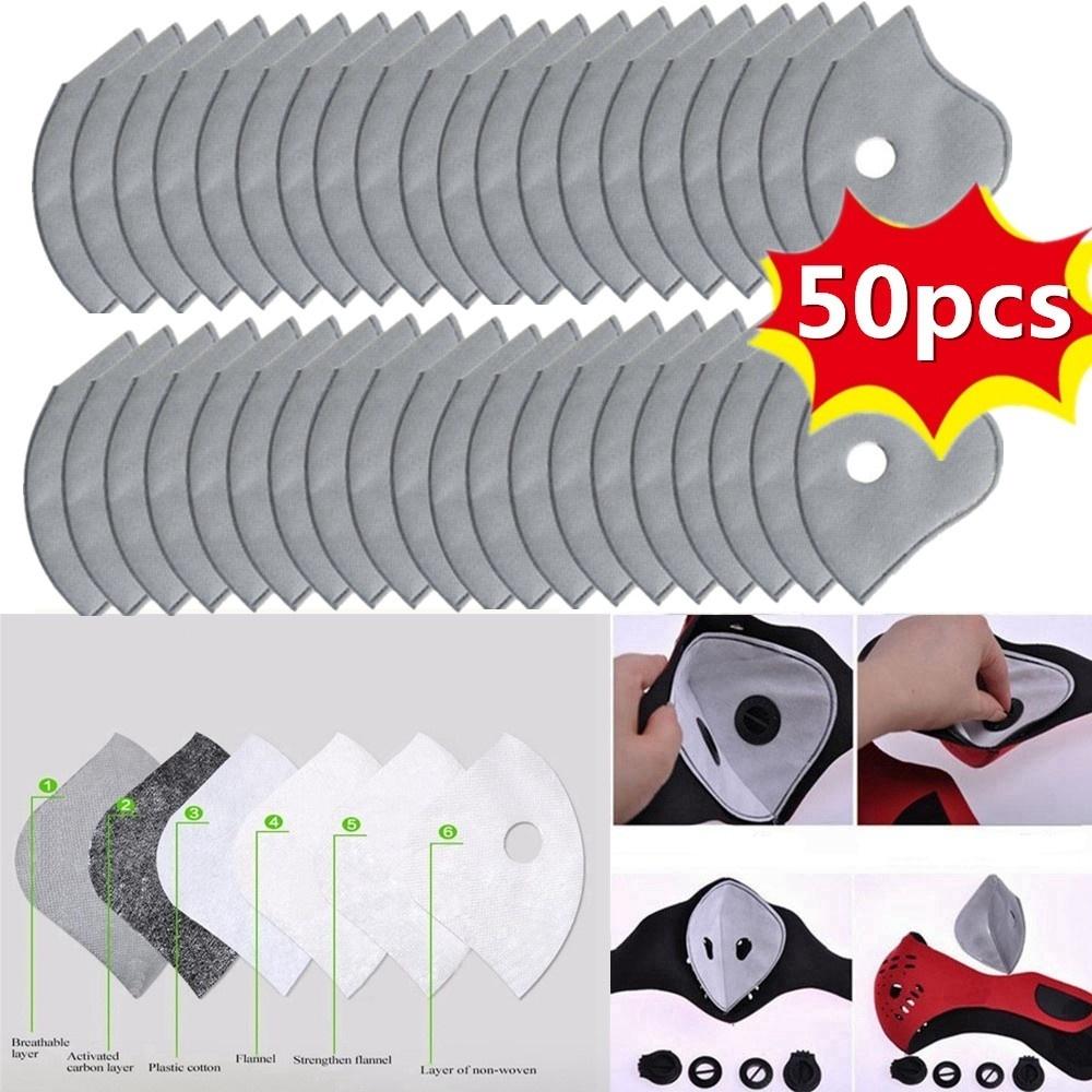 Buy 50pcs 4 Layers Outdoor PM2.5 Mask Respirator Face Mask Cycling