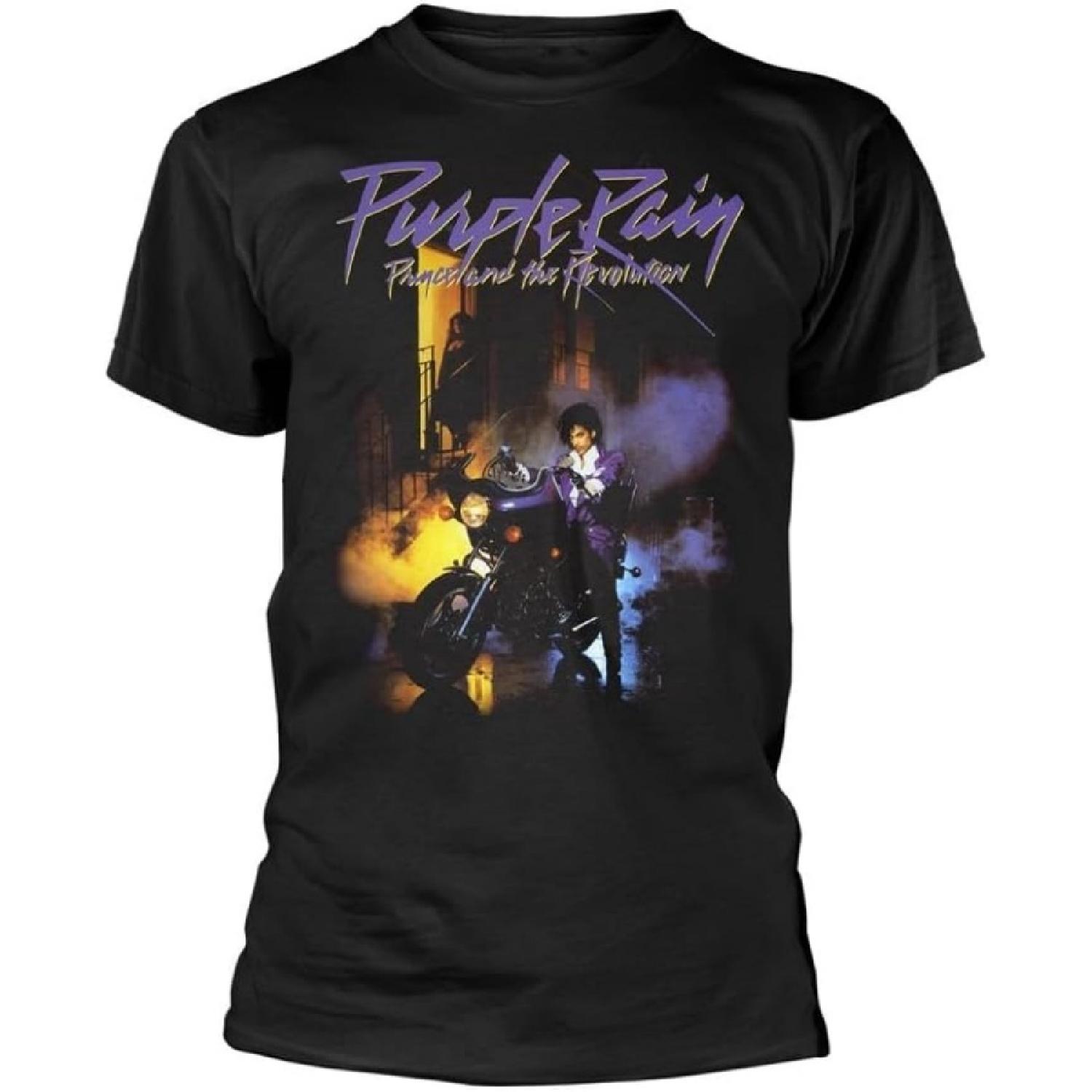 Prince Men s Purple Rain (Black) T-Shirt Black XXXXXL разноцветный