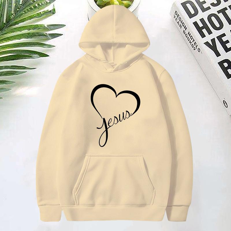 New Hot Christianity Jesus Love Print Hoodie Women Men Autumn Winter Casual Hoodie Fleece Long Sleeves Pullover Fashion Hoodies