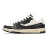 Anta AOYU Jie Ao Leather Slip Resistant Cushioning Abrasion Resistant Low top Skateboard Shoes Men's Black White 112248026-1