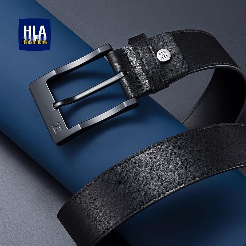 HLA Men's Genuine Leather Pin Buckle Belt