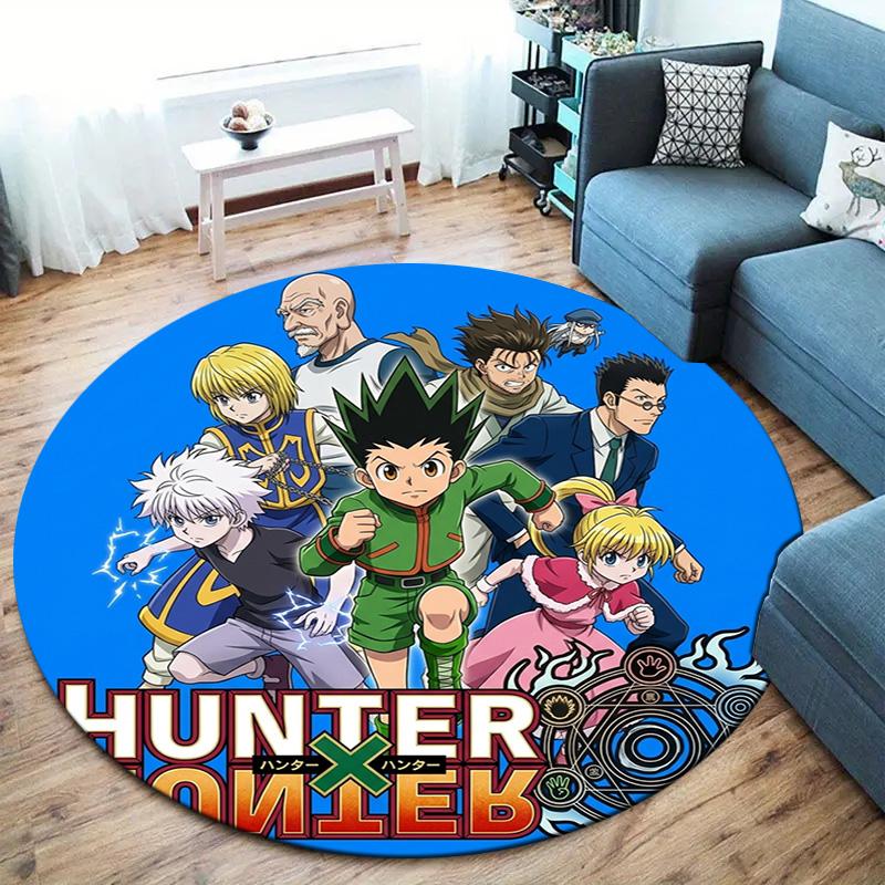 Hunter X Hunter Round Area Rug Carpet Rug For Living Room Bedroom Sofa Playroom Decor Nonslip Floor Mat