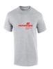 Interflug Red Vintage Logo German Airline Sport Gray Cotton T-Shirt