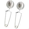 2pcs Flexible Handle Stainless Steel Infuser Strainer Mesh Tea Filters 19cm/7.48 Length