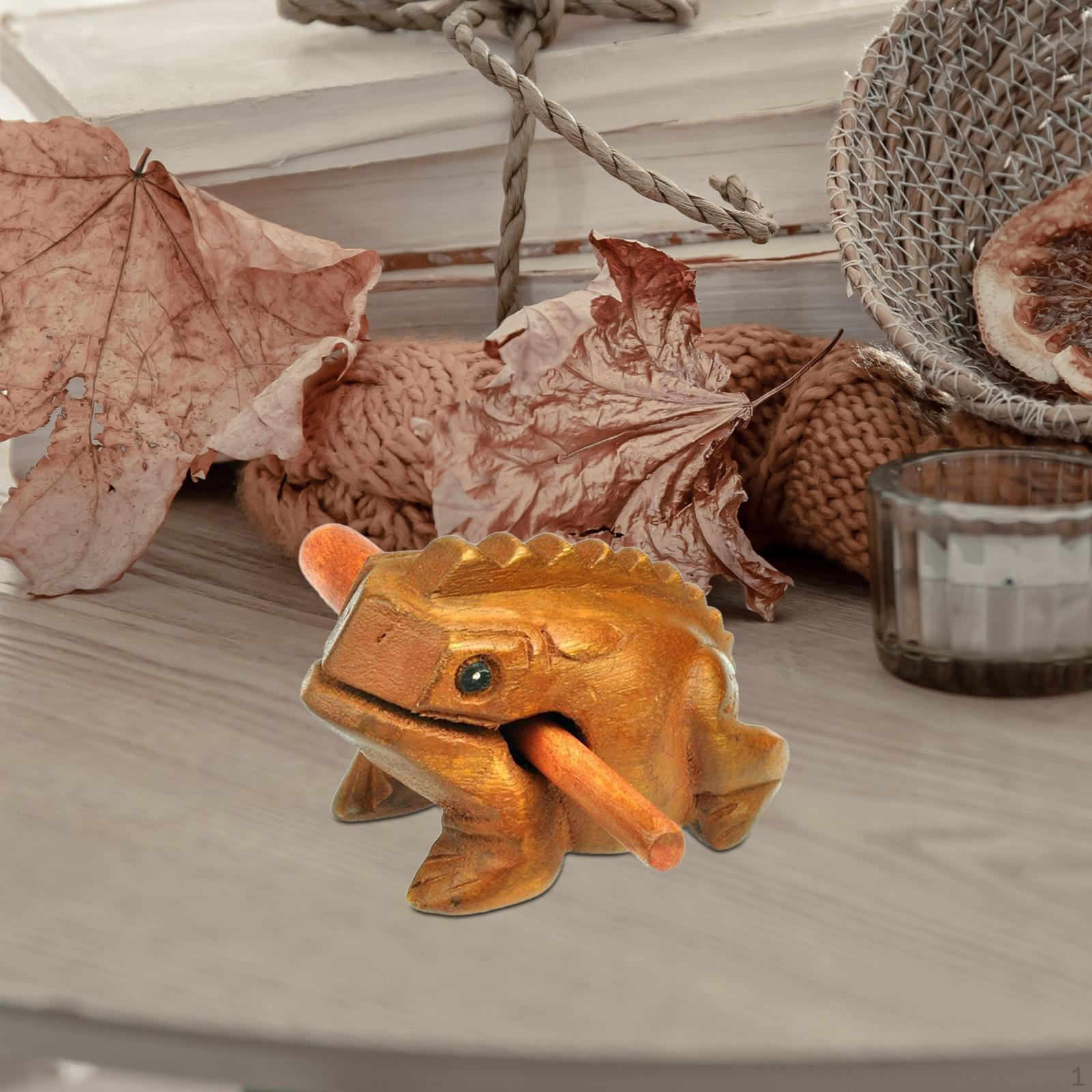 

Frog Guiro Rasp Small Instruments Музыкальный деревянный перкуссионный стол Аксессуары для шумогенератора и 8x8cm