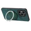 For Honor 400 Pro 5G (Global) Phone Case with Rotating Kickstand Stress Relief Retro Leather Back Cover