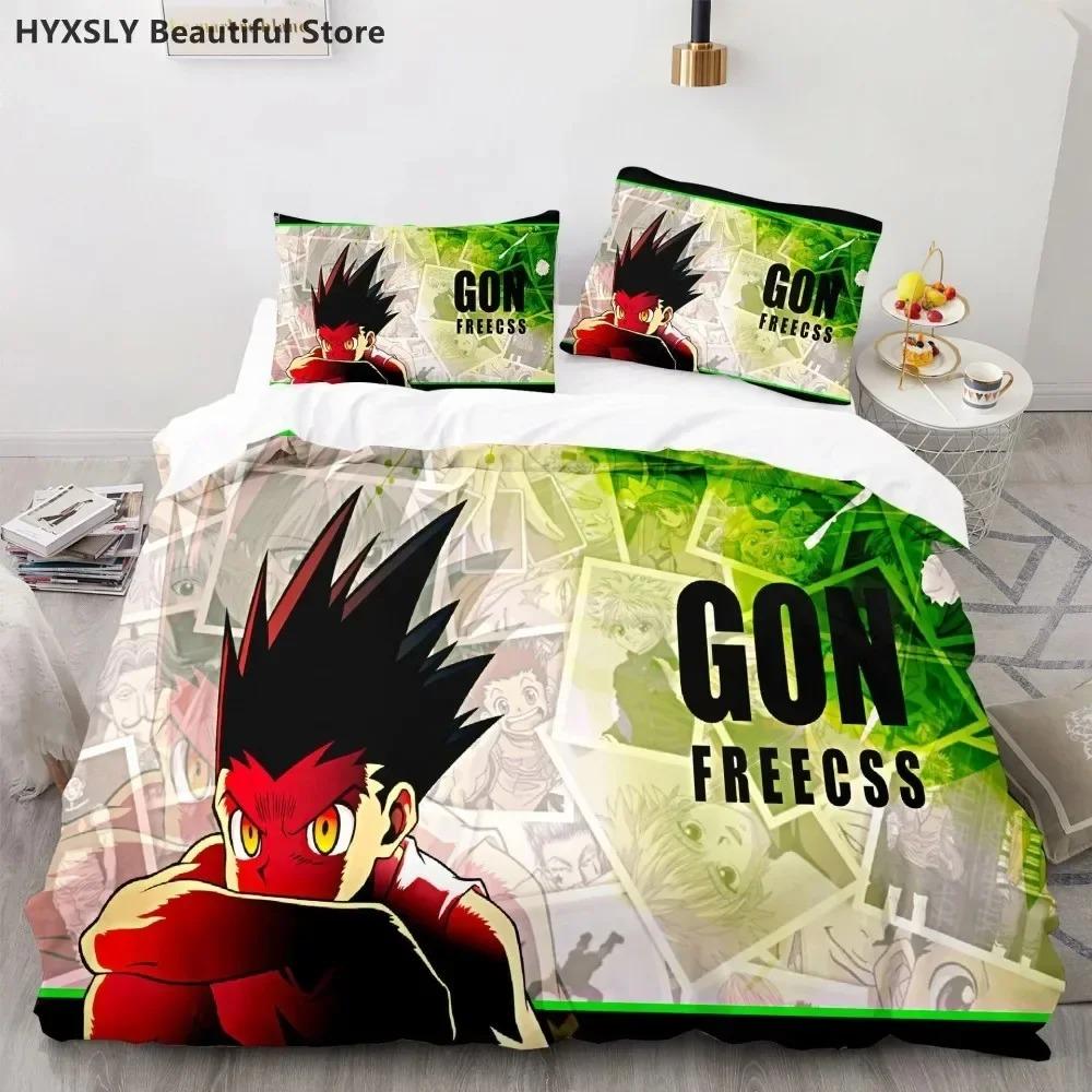 Hunter X Hunter 3D Duvet Cover Set Bedding Set Japanese Anime Twin Queen King Quilt Cover Pillowcases Polyester Home Decor