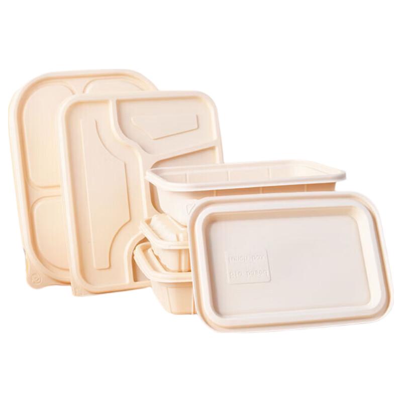 

Biodegradable 5-Compartment Corn Starch Meal Box