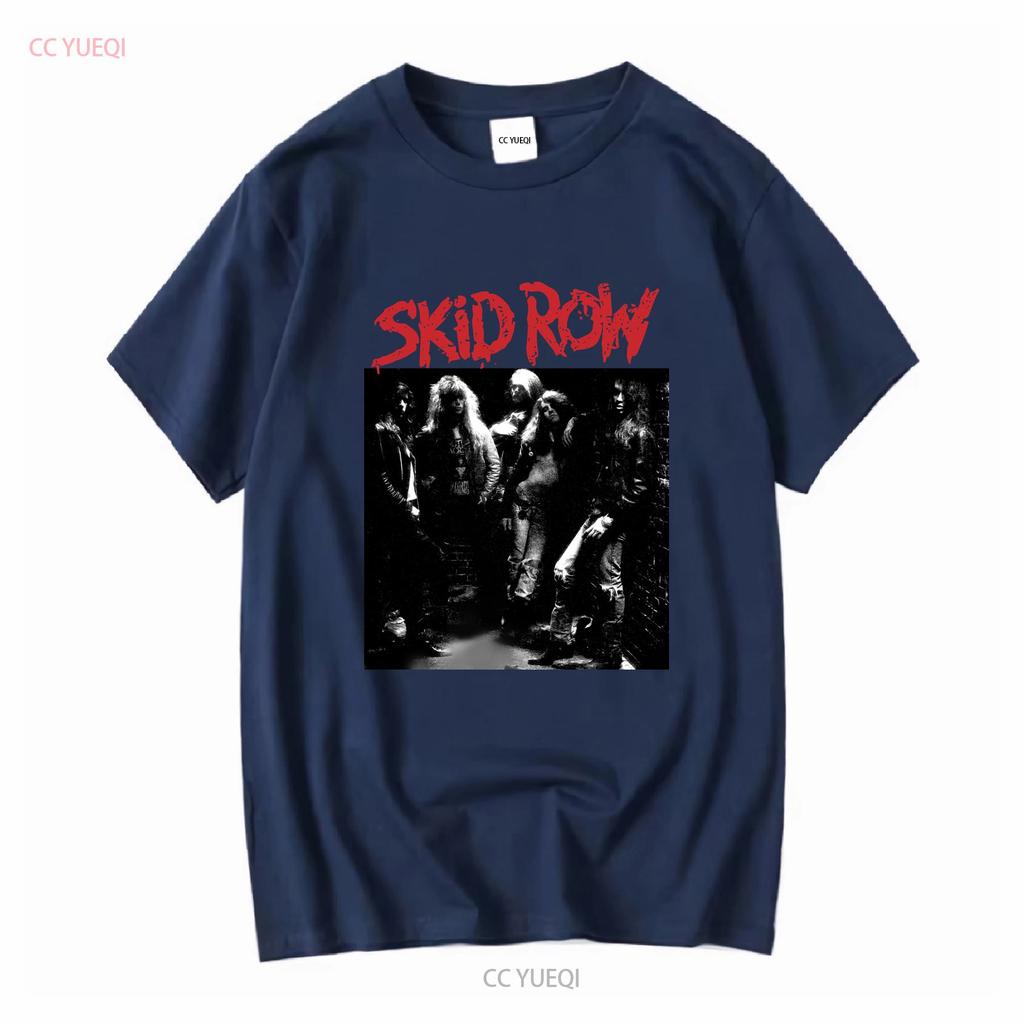 Skid Row Band New Black T Shirt Vintage Washed Soft Unisex Versatile Top For Everyday Wear Comfortable Graphic Fashion