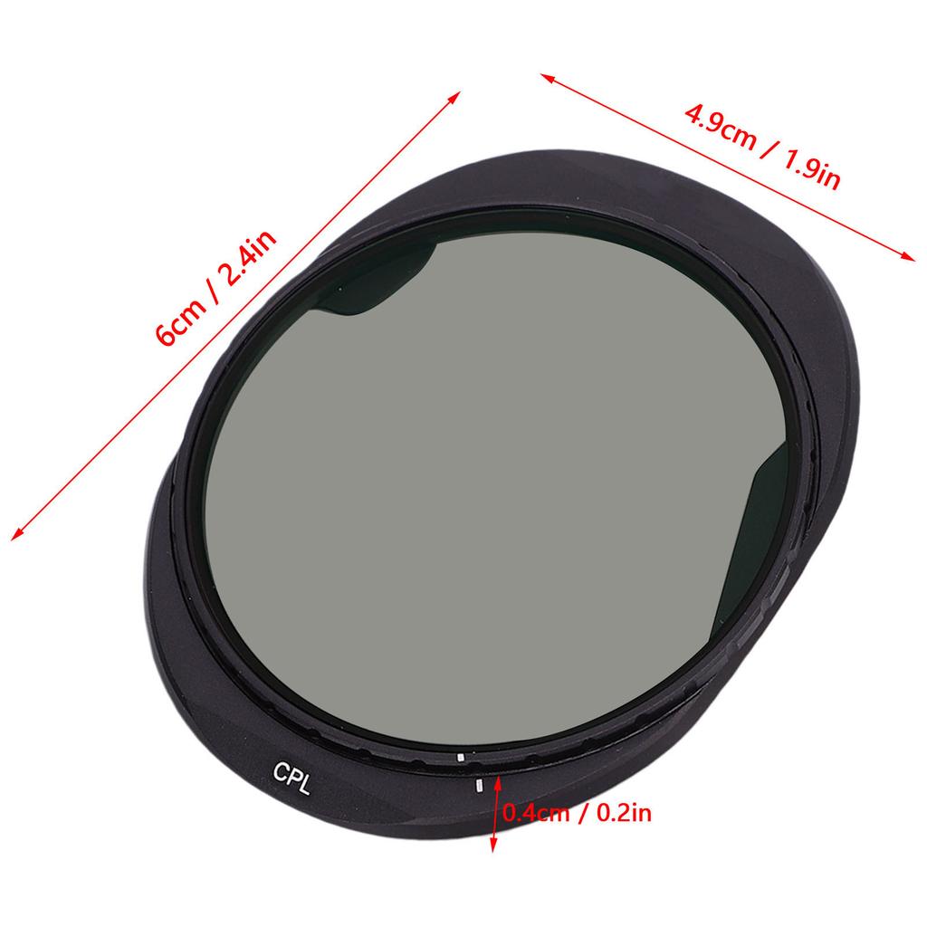 CPL Filter Fit for Mavic 4 Pro Drone CPL Polarizing Filter Multi Coated HD Optical Glass Aluminum Alloy Frame Increase Color Saturation